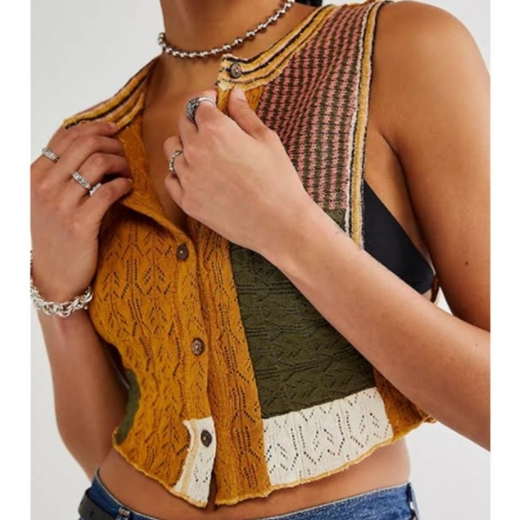 Free People Feeling Patch Sweater Vest - Picture 10 of 11